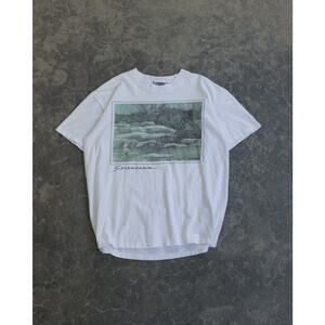 Vintage 1990s Archive Sorensen’s America Fishing Art Tee - L